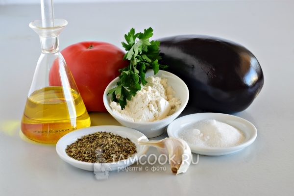 Ingrediente pentru vinete în limba greacă