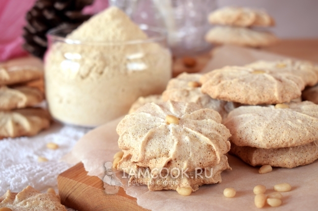 삼나무 가루로 된 단백질 - 너트 쿠키 조리법