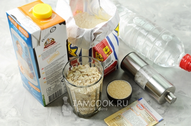 Bahan-bahan untuk penkek oat
