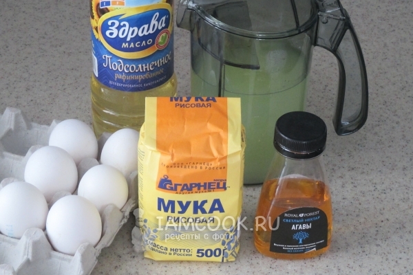 Ingredienser for rismelepannekaker