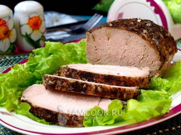 Rețetă pentru carnea de porc din carne de porc în foiță în cuptor
