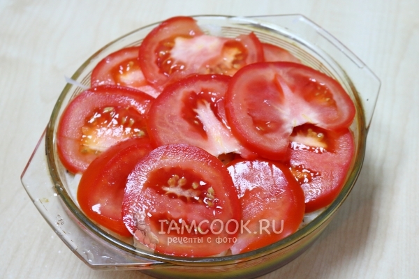 Masukkan keping tomato