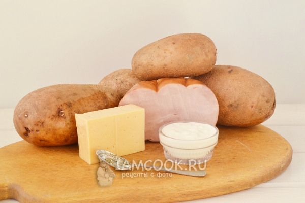Bahan-bahan untuk pemakan kentang