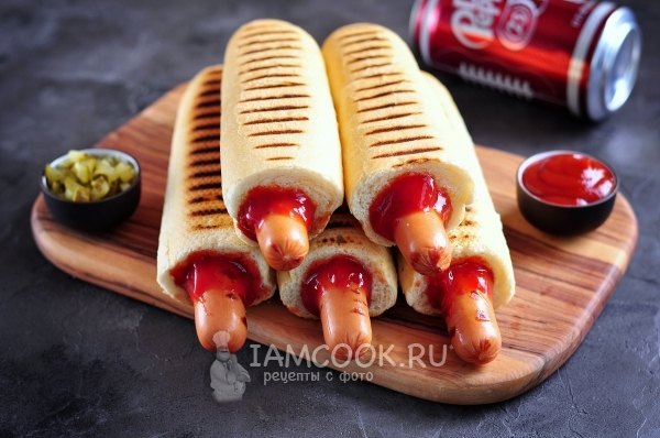 Het recept van de Franse hotdog