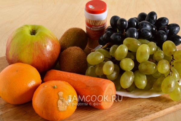 Bahan-bahan untuk pokok buah-buahan