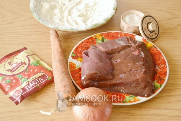 Ingredienser for biff lever i saus i multivark