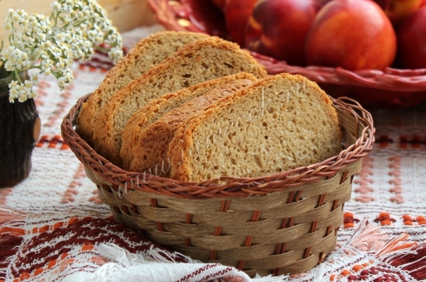 ภาพของขนมปัง buckwheat ในเครื่องทำขนมปัง
