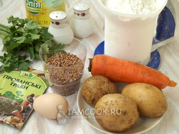 Karabuğday çorbası ile patates köfte için malzemeler