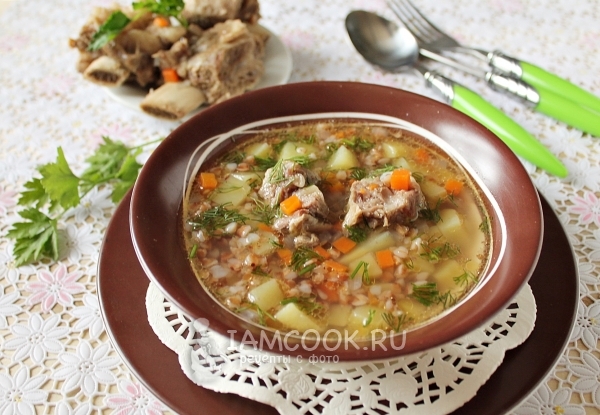 Grikių sriubos receptas su mėsa