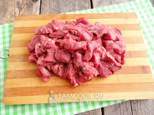 Snijd het vlees