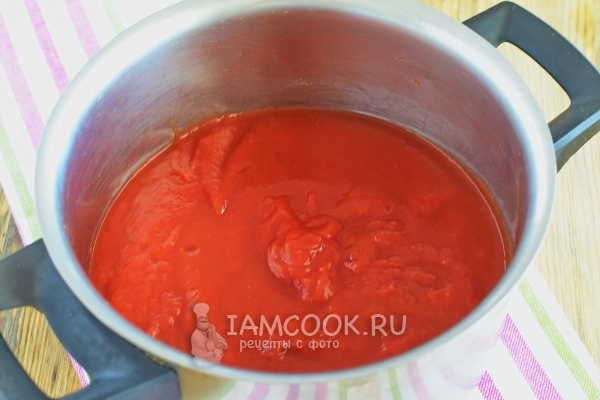 Bereid dikke tomatensap