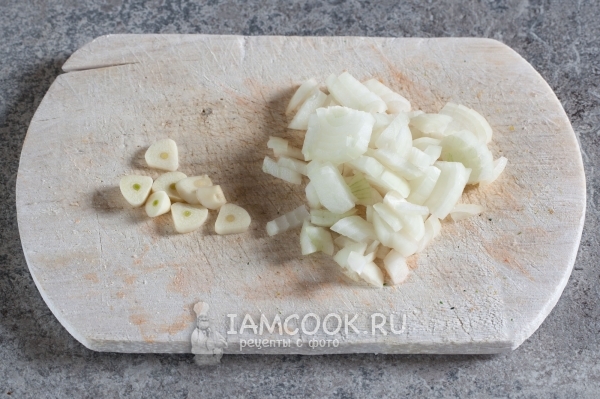 Chop bawang dan bawang putih