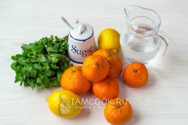Ingrediënten voor mandarijnlimonade thuis