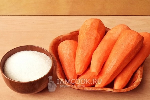 Ingrediente pentru suc de morcovi pentru iarnă