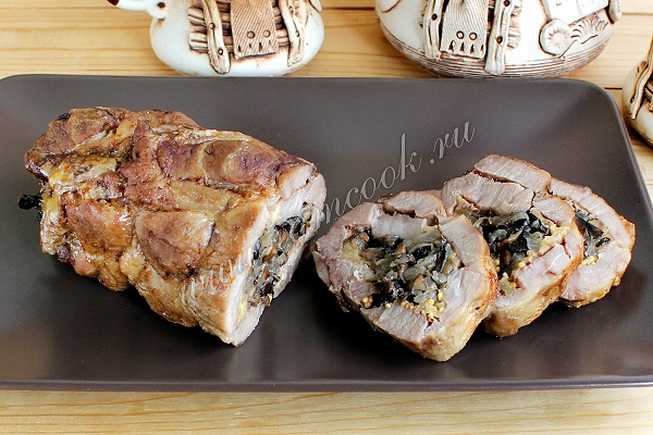 Pork roll med kjøtt fylling