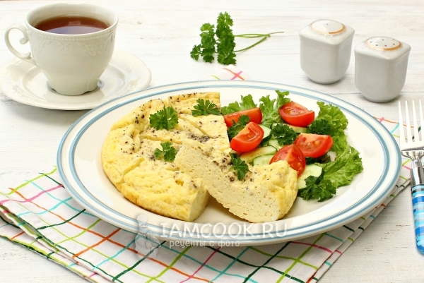 Resipi untuk omelet mewah dalam multivariate