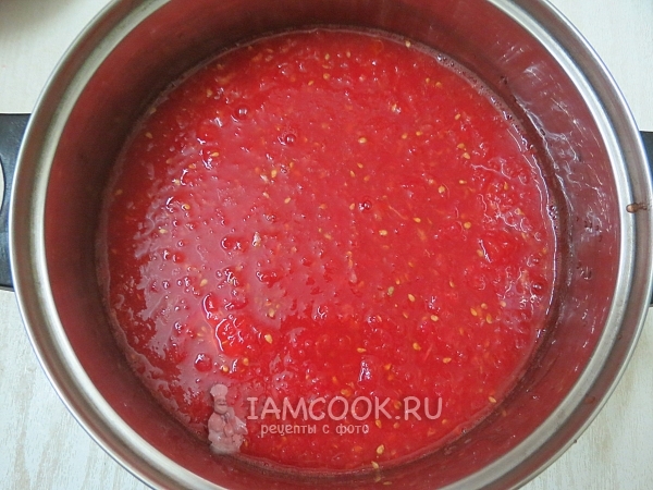 Doe de geraspte tomaten eruit