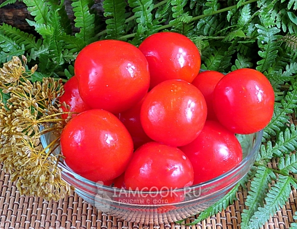 Saltede tomater i bokser som cask