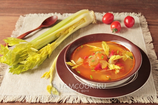 Liesos daržovių sriubos receptas su šaknies salierais