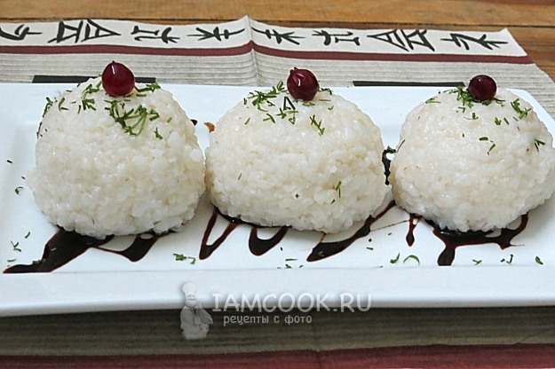 Foto de enfeite bolas de arroz