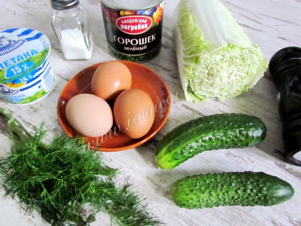 Salotų ingredientai