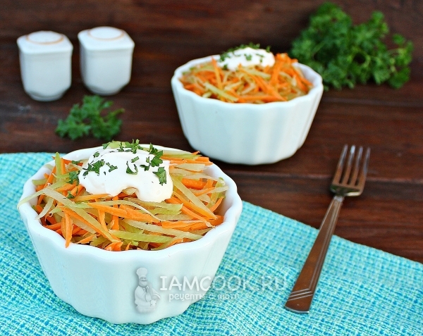 Ridikėlių ir morkų salotų receptas su majonezu