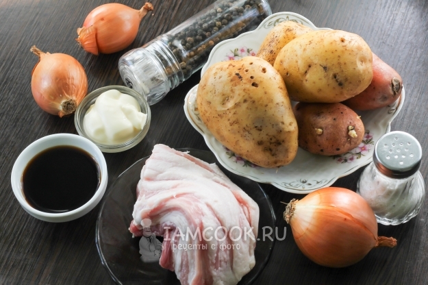 Bahan-bahan untuk kebab shish kentang