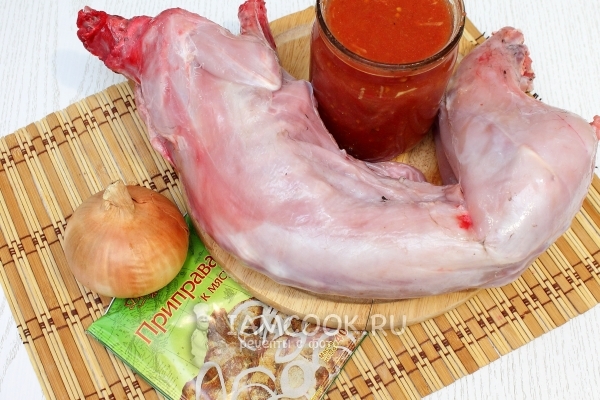 Ingrediente pentru kebab de iepure shish