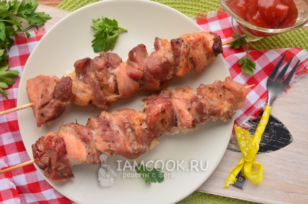Rețeta pentru kebab shish din carne de porc în folie în cuptor