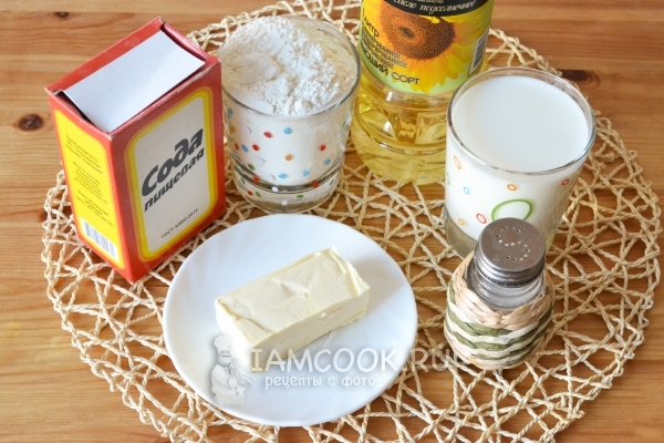 Ingrediente pentru prăjiturile din kazah din Shelpe