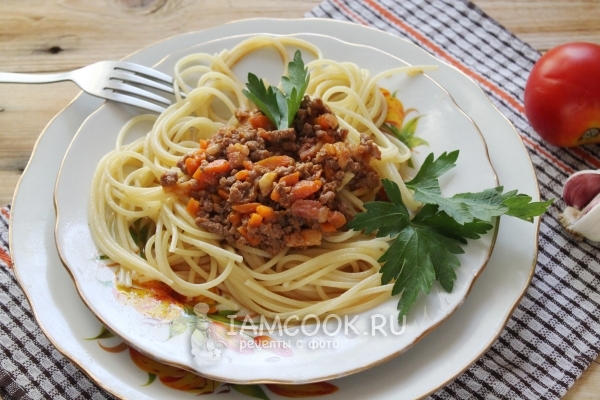 Foto spaghetti bolognese