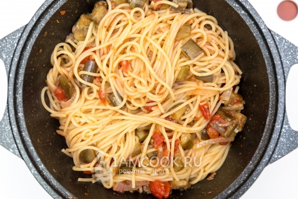 Letakkan spageti yang sudah siap