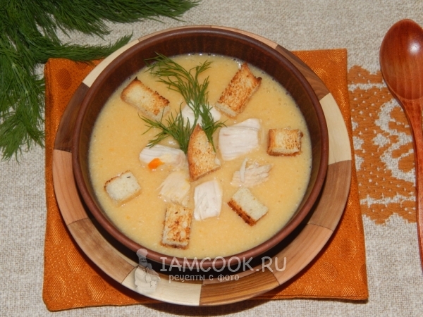 Fotografia de piure de supa din carne de pui