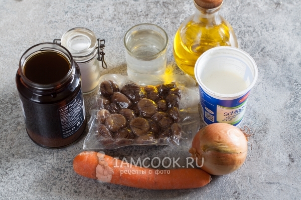 Ingredienser for kastanjesuppe