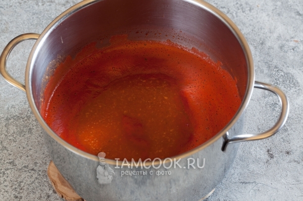 Puur tomatensap met worst