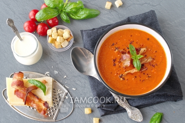 Gambar sup tomato puri