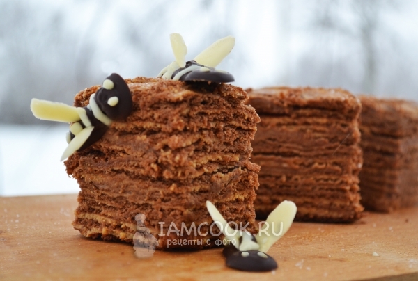 꿀 케이크의 사진 