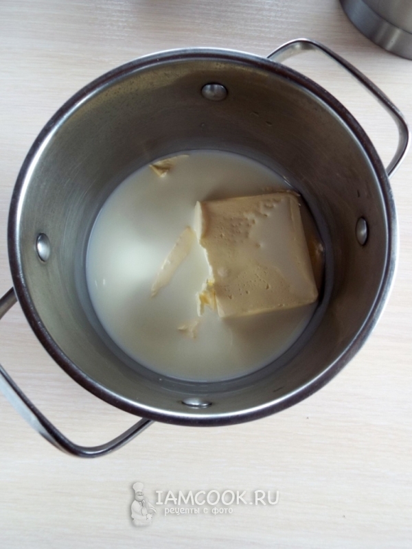 Združite maslo in mleko