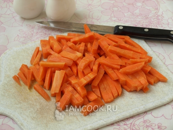 Cortar as cenouras