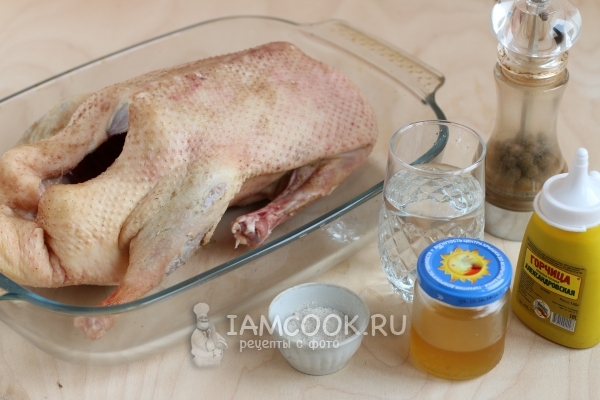 Bal hardal sosu ördek için malzemeler