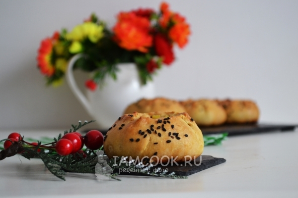 Resipi untuk mini-pies Tatar Wak balish