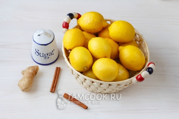 Bahan-bahan untuk jem lemon