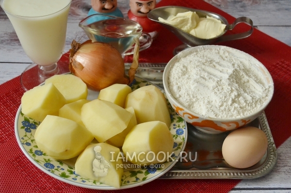 Yoğurtlu patates ile köfte için malzemeler