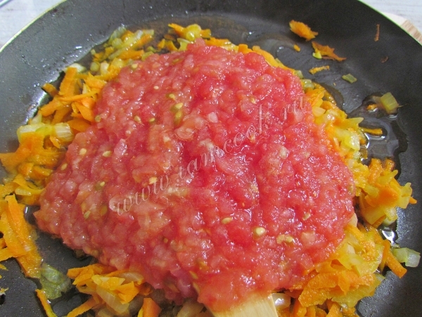 Tomato dengan wortel dan bawang