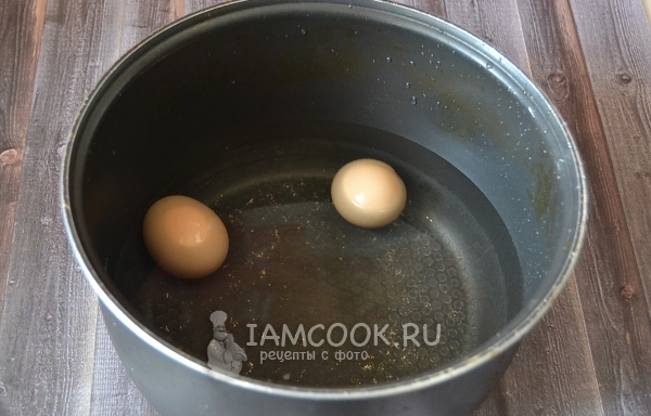 Kook de eieren