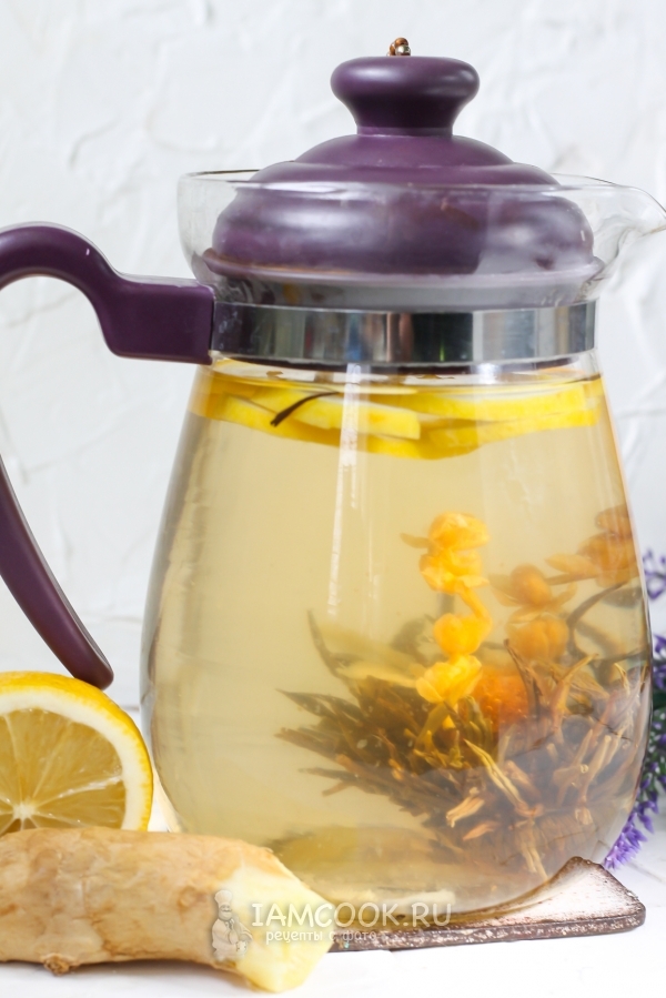 Zencefil ve limon ile yeşil çay tarifi