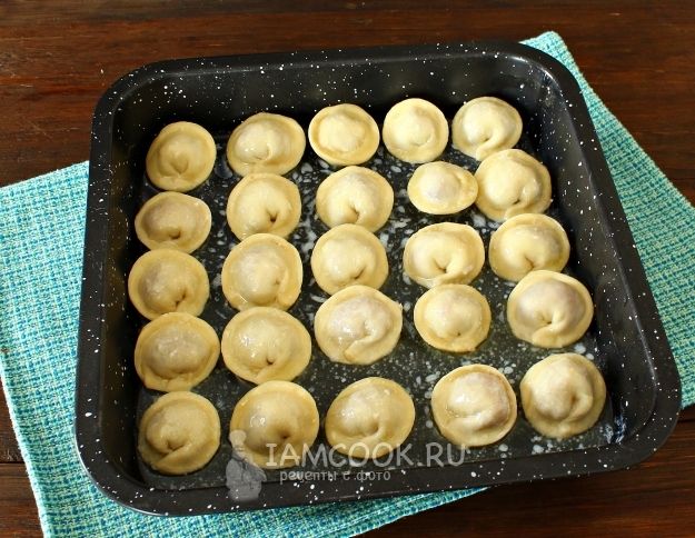 Sett dumplings i skjemaet